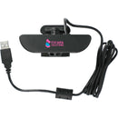 1080P HD Webcam with Microphone, black, supplier-decorated top view