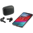 A'Ray True Wireless Auto Pair Earbuds with ANC., black, blank product photograph
