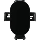 Aero Qi 15W Wireless Charging Phone Mount, Black, blank front view