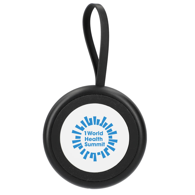 All-In-One Universal Travel 15W Wireless Charger, Black, supplier sample front view