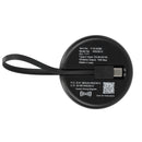 All-In-One Universal Travel 15W Wireless Charger, Black, blank back view