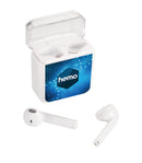 Braavos True Wireless Auto Pair Earbuds, White, supplier sample front view
