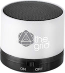 Cylinder Bluetooth Speaker SM-2572 White (WH) supplier decorated sample 1
