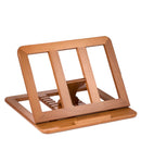 Desk Sense FSC® 100% Wood Laptop Stand in Wood, supplier decorated angled view