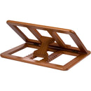 Desk Sense FSC® 100% Wood Laptop Stand in Wood, supplier blank angled view