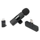 Duo Talk Wireless Microphone, Black, blank front view