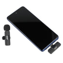 Duo Talk Wireless Microphone, Black, blank front view