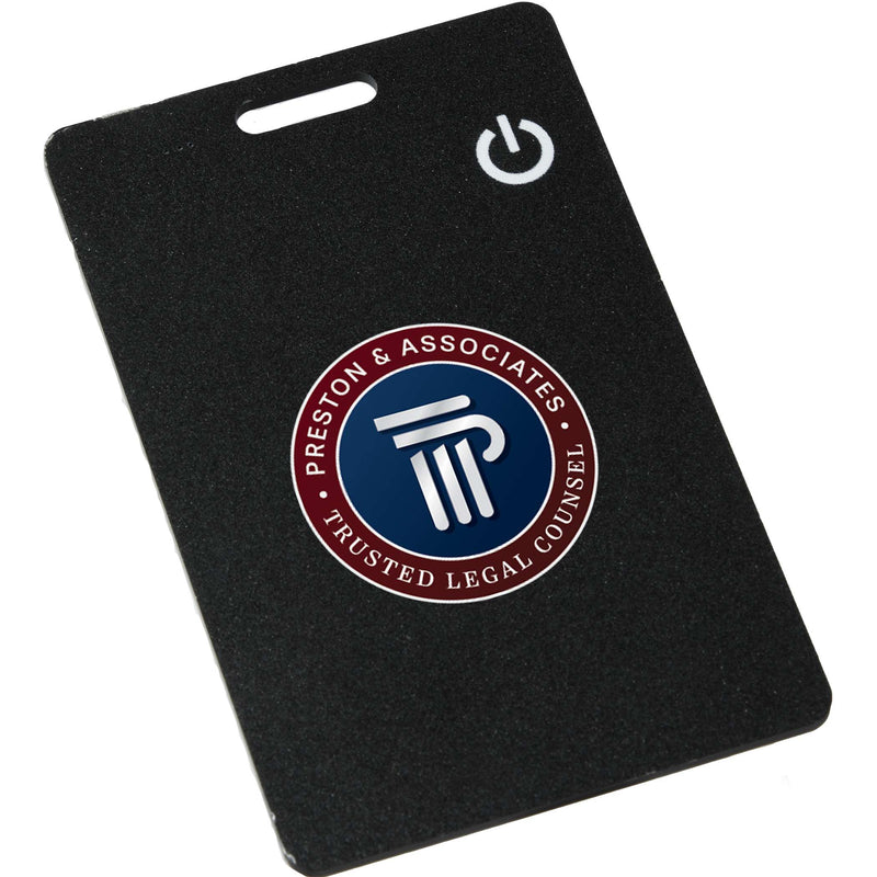 Find My Wallet Bluetooth Tracker, Black, supplier sample front view