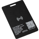 Find My Wallet Bluetooth Tracker, Black, blank back view