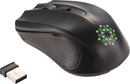 Galactic Wireless Mouse in Black, supplier decorated product detail view