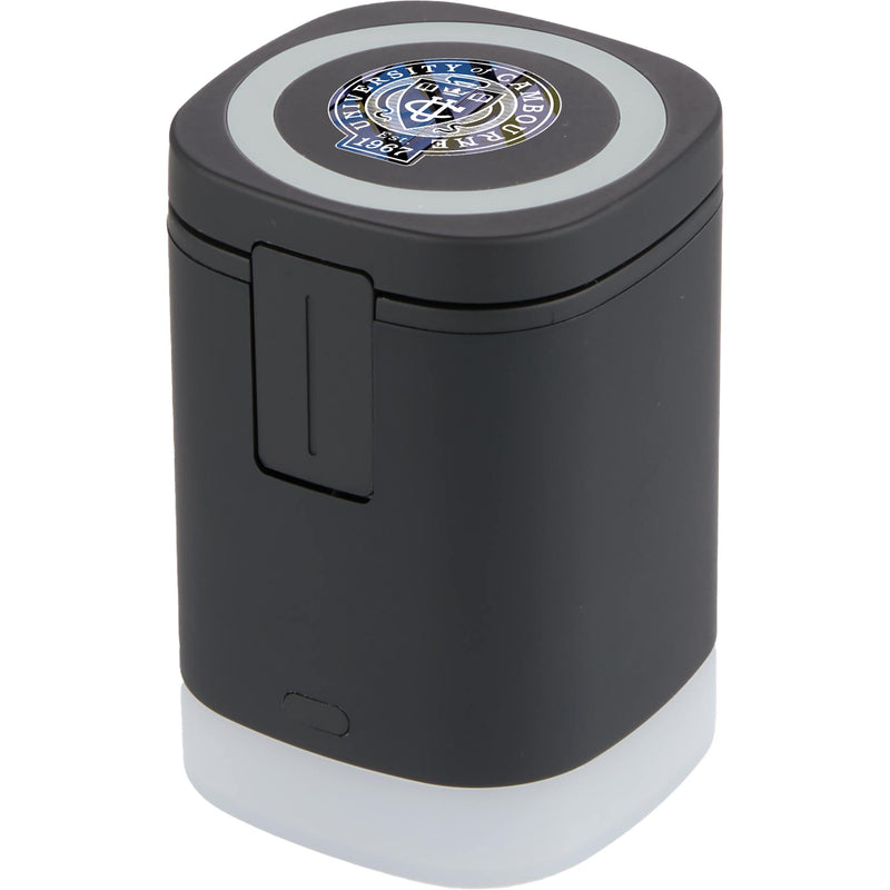 Glow 3-in-1 MagClick™ 15W Wireless Charging Stand, Black, supplier sample front view