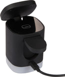 Glow 3-in-1 MagClick™ 15W Wireless Charging Stand, Black, blank supplier product photograph