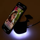 Glow 3-in-1 MagClick™ 15W Wireless Charging Stand, Black, blank supplier product photograph