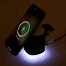 Glow 3-in-1 MagClick™ 15W Wireless Charging Stand, Black, blank supplier product photograph