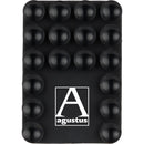 Hang On Suction Phone Mount with Magnets in Black, supplier decorated front view