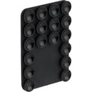 Hang On Suction Phone Mount with Magnets in Black, supplier blank angled view
