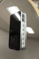 Hang On Suction Phone Mount with Magnets in White, supplier blank detail view