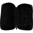 Herschel Recycled Burrard Tech Organizer in Black, supplier blank front view