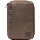 Herschel Recycled Burrard Tech Organizer in Light Brown, supplier blank front view