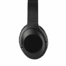 Hush Active Noise Cancellation Bluetooth Headphone, black, blank front view