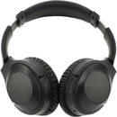 Hush Active Noise Cancellation Bluetooth Headphone, black, blank front view
