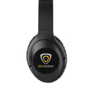 Hush Active Noise Cancellation Bluetooth Headphone, black, supplier-decorated front view