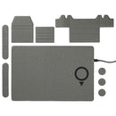 MagClick™ Fast Wireless Charging Desk Organizer, gray, blank front view