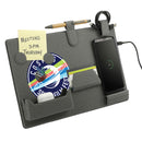 MagClick™ Fast Wireless Charging Desk Organizer, gray, supplier-decorated product photograph