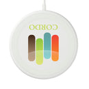MagClick™ Fast Wireless Charging Pad, white, supplier-decorated front view