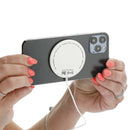 MagClick™ Fast Wireless Charging Pad, white, product photograph