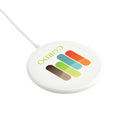 MagClick™ Fast Wireless Charging Pad, white, supplier-decorated product photograph