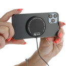 MagClick™ Fast Wireless Charging Pad, black, product photograph