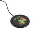 MagClick™ Fast Wireless Charging Pad, black, supplier-decorated product photograph