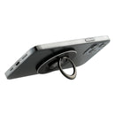 MagClick Phone Ring Holder and Stand, black, supplier-decorated product photograph