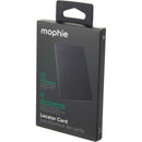 Mophie Rechargeable Locator Card, black, blank product photograph