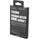 Mophie Rechargeable Locator Card, black, blank product photograph