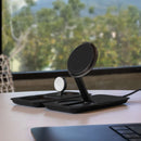 Nimble Fold 3-in-1 Wireless Charger in Black, product detail view