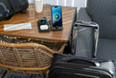 Nimble Fold 3-in-1 Wireless Charger in Black, angled view