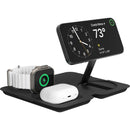 Nimble Fold 3-in-1 Wireless Charger in Black, angled view