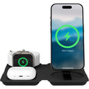Nimble Fold 3-in-1 Wireless Charger in Black, front view