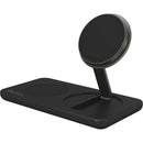 Nimble Podium 2-in-1 Wireless Charging Stand in Black, product detail view