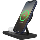 Nimble Podium 2-in-1 Wireless Charging Stand in Black, product detail view