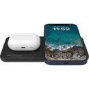 Nimble Podium 2-in-1 Wireless Charging Stand in Black, front view