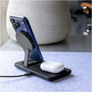 Nimble Podium 2-in-1 Wireless Charging Stand in Black, product detail view