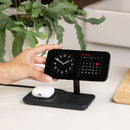 Nimble Podium 2-in-1 Wireless Charging Stand in Black, product detail view