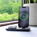 Nimble Podium 2-in-1 Wireless Charging Stand in Black, product detail view