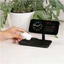 Nimble Podium 2-in-1 Wireless Charging Stand in Black, product detail view