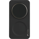 Nimble Podium 2-in-1 Wireless Charging Stand in Black, supplier blank front view