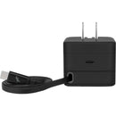 Nimble Wally Stretch 35 Wall Charger with Retractable Cable in Black, product detail view