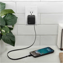 Nimble Wally Stretch 35 Wall Charger with Retractable Cable in Black, supplier blank product detail view